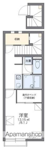 レオネクスト東大浜３[1K/28.02m2]の間取図