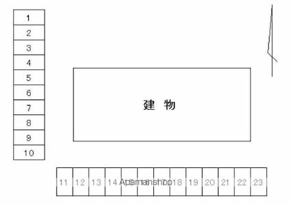 コンフォルテ田井[3LDK/79.54m2]の配置図