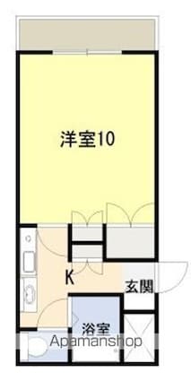 熊本県八代市麦島西町[1K/28m2]の間取図