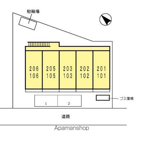 アマービレ 106 ｜ 神奈川県横浜市神奈川区新子安１丁目45-5（賃貸アパート1K・1階・25.28㎡） その12