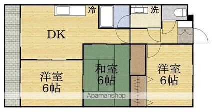 プライムアーバン武蔵小金井[3DK/63m2]の間取図