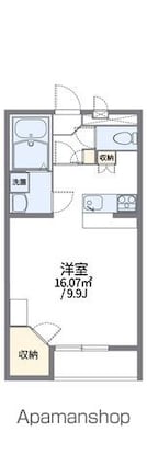 レオパレスＮＩＳＨＩＮＯＯＫＡ[1K/31.05m2]の間取図