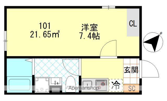 PUERTA東門前の間取り写真