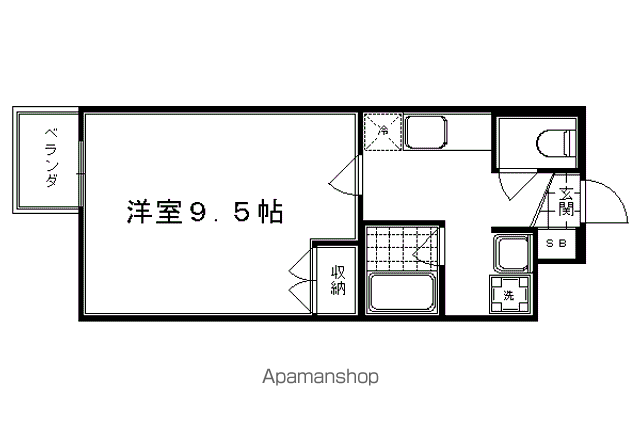 PEACEFUL朱雀の間取り写真