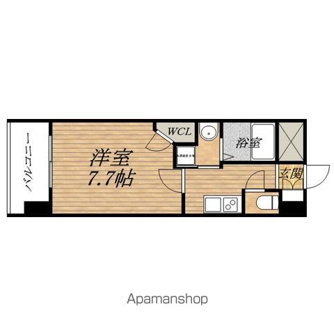 クラウンハイム北心斎橋フラワーコートの間取り写真