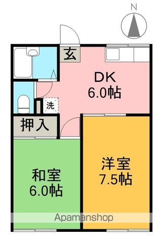 サンハイムIIの間取り写真