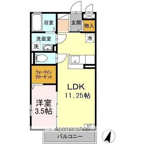 あさひ壱番館の間取り写真