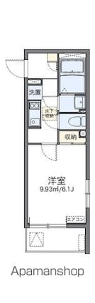 レオネクストアップルコート[1K/21.11m2]の間取図