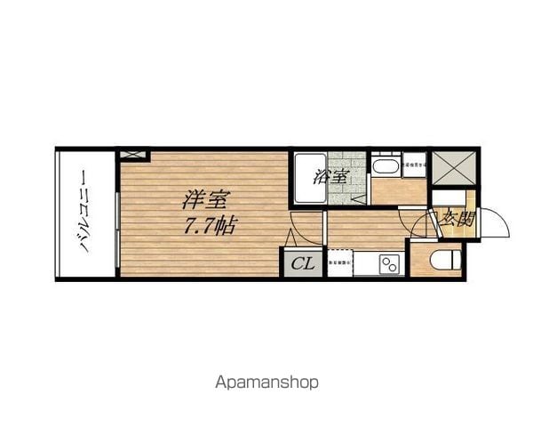 レジュールアッシュ心斎橋LUXEの間取り写真