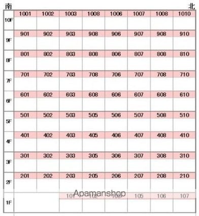 オクタワーズ松山道後[1K/24.69m2]の配置図
