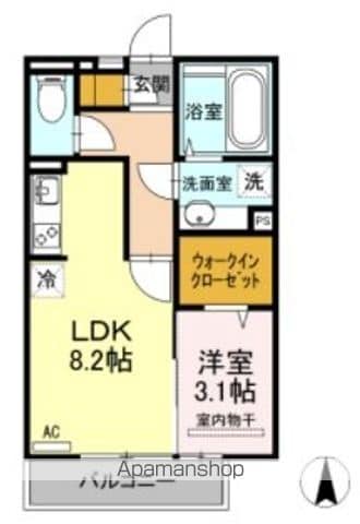 コンフィデンスK.S近見の間取り写真