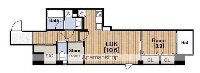 URBANEX堺筋本町の間取り写真