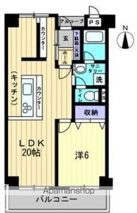 ノースポイントハイツ[1LDK/52.85m2]の間取図