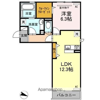 Ｅｓｐｅｒａｎｚａ[1LDK/49.18m2]の間取図