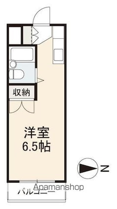 ルネ宮脇[1R/19m2]の間取図