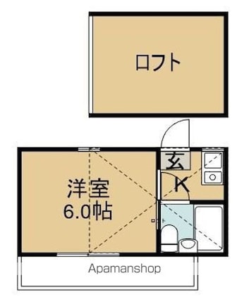 サントノーレ第３阿佐谷[1K/18m2]の間取図