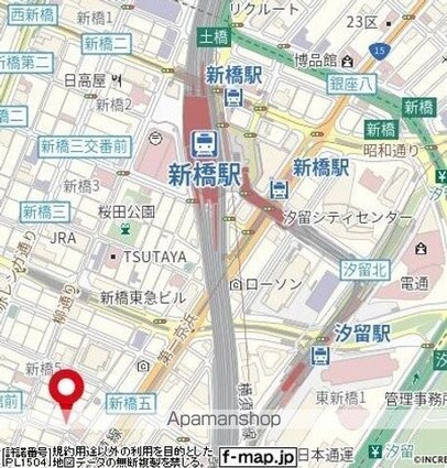 パレ・ホームズ新橋[1LDK/31.31m2]の配置図
