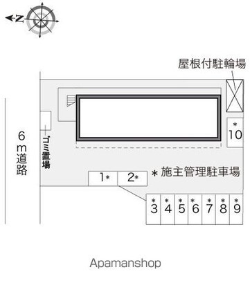 レオパレス代万[1K/19.87m2]の駐車場