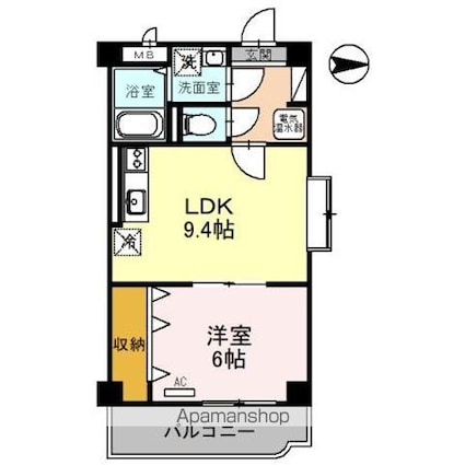Ｖｉｌｌａ　ＨＣＳＳ（ヴィラエイチシーエスエス）[1LDK/40.11m2]の間取図