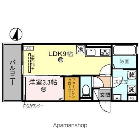 和歌山市弁財天丁のアパートの間取り