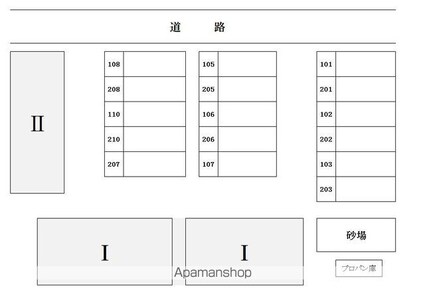 プレジール新在家[2LDK/41.6m2]の配置図