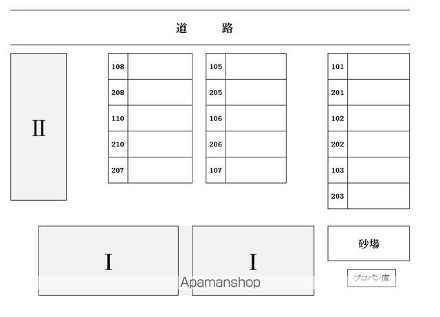 プレジール新在家[2LDK/41.6m2]の配置図