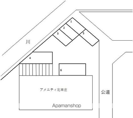 アメニティ北本庄[2DK/35m2]の配置図