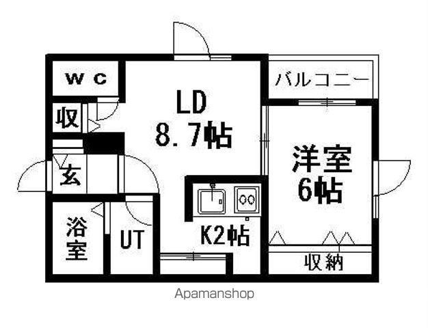 シャンティ月寒の間取り写真