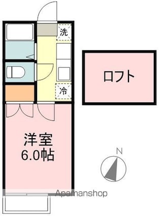 ヴィラコート水の森[1K/20.16m2]の間取図