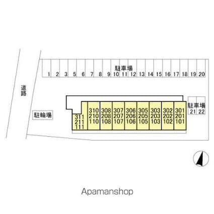 ＮＴＣながれやま[1K/29.58m2]の配置図