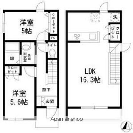 フォレストメゾン大岡山[2LDK/63.14m2]の間取図
