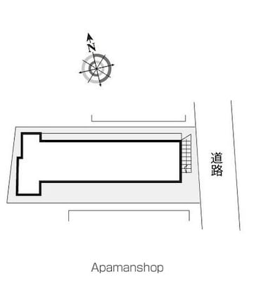 レオパレス八広[1K/13.5m2]の配置図