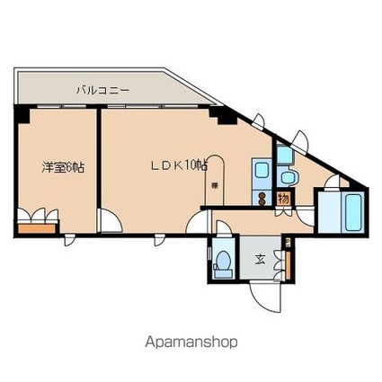 レジディア文京音羽[1LDK/44.32m2]の間取図