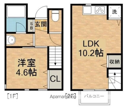 ｎｅｘｔ　ｓｔａｇｅ[1LDK/38.09m2]の間取図
