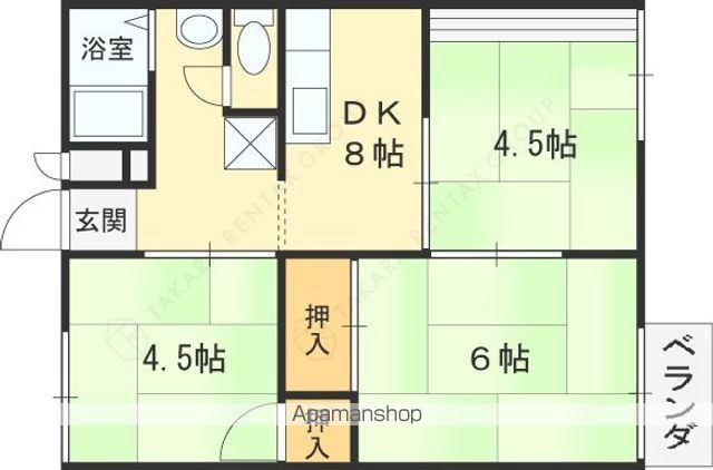 ハイツ福田の間取り写真