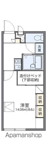 レオパレスブリリアント・グリーンの間取り写真