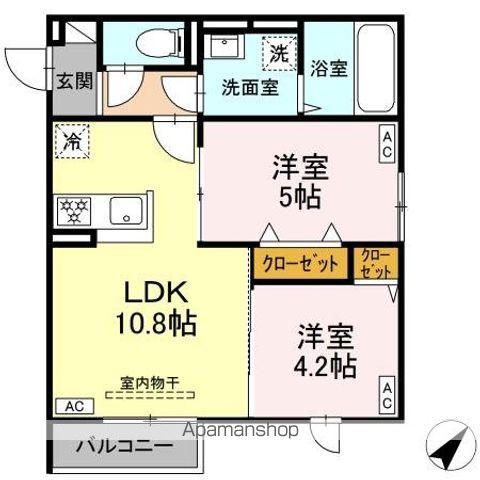 セレスティア南田中の間取り写真