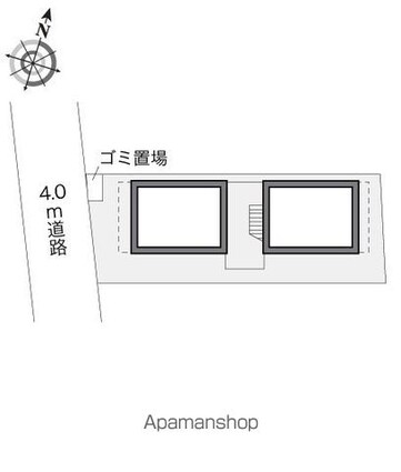 レオパレス池袋ウエスト[1K/22m2]の配置図