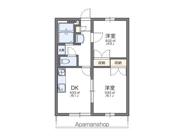 レオパレスKAWAGUCHI1の間取り写真
