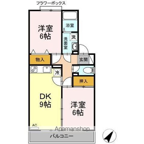 ヒルサイドタウン ABの間取り写真