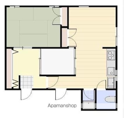 第２プラザ多賀[1LDK/40m2]の間取図