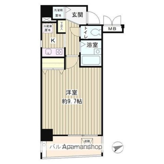 ＭＡ２１[1K/27.52m2]の間取図