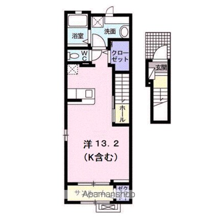ガーデンヒルズＡ[1R/40.94m2]の間取図