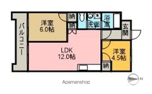パソナⅤ・Ⅵ[2LDK/51.3m2]の間取図