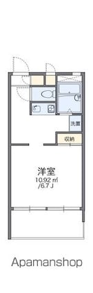 レオパレスＲｏｓｙ[1K/23.18m2]の間取図