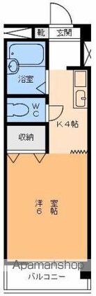 イシダマンション[1K/20.25m2]の間取図