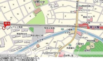 東京都中野区白鷺３丁目[1K/21.37m2]の周辺