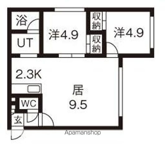 シティハイツS・Aの間取り写真