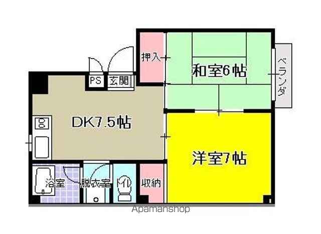 グリーンパーク根岸B棟の間取り写真