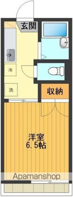 サンモールＡⅠ[1K/21.18m2]の間取図